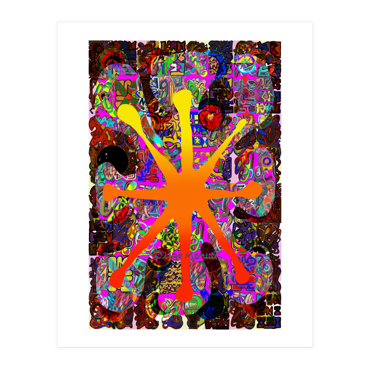 Fuego Y Graffiti 66 (Print Only)