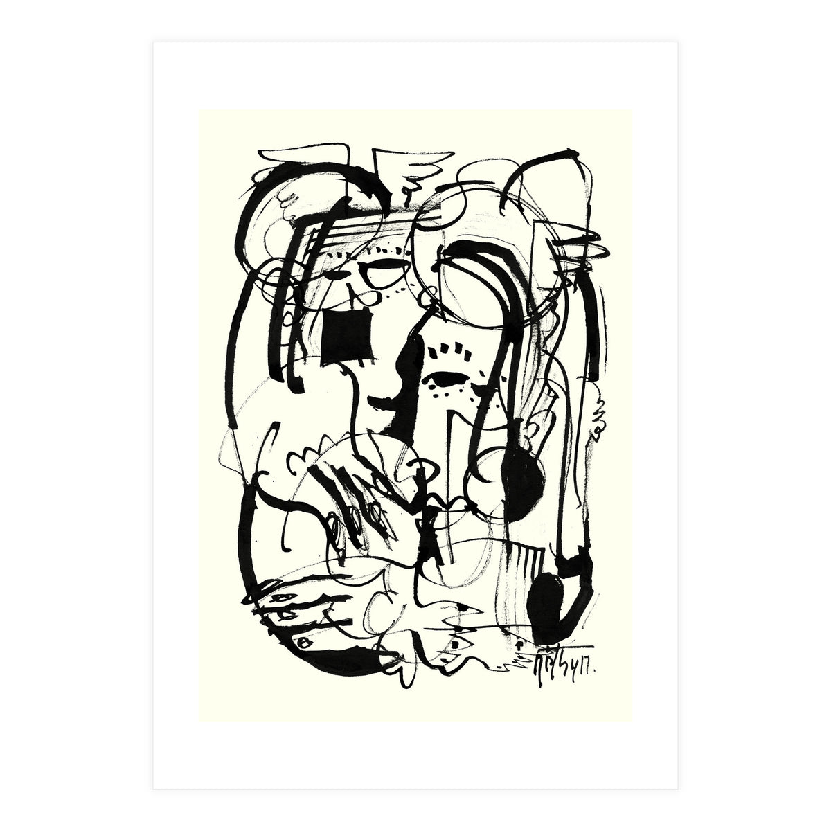 Two Shy Angels (Print Only)