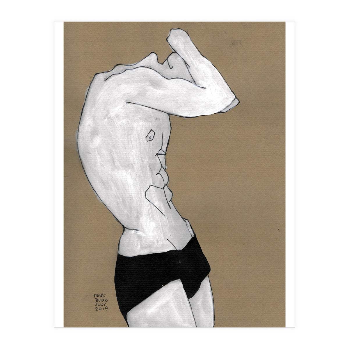 Untitled #41 - Man in black shorts (Print Only)