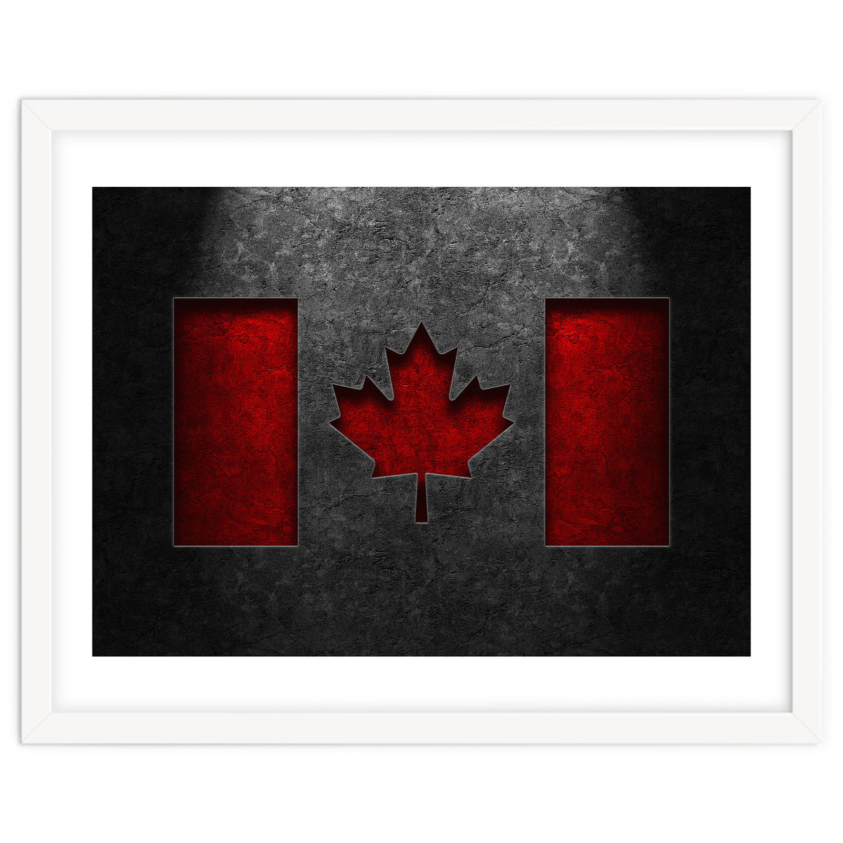 Canadian Flag Stone Texture
