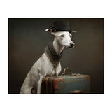Whippet with His Suitcase (Print Only) thumbnail