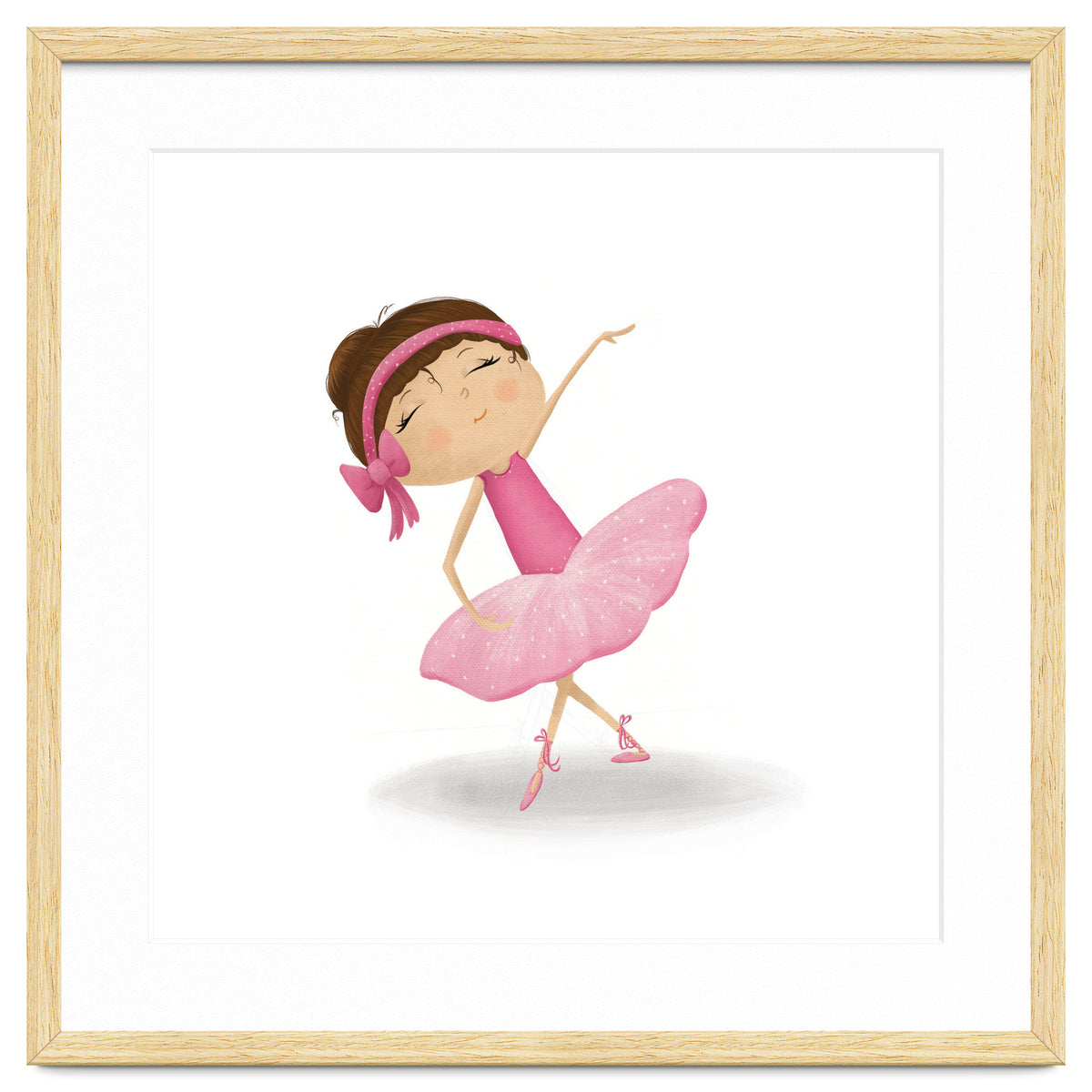Adorable Plie Ballerina Nursery Print
