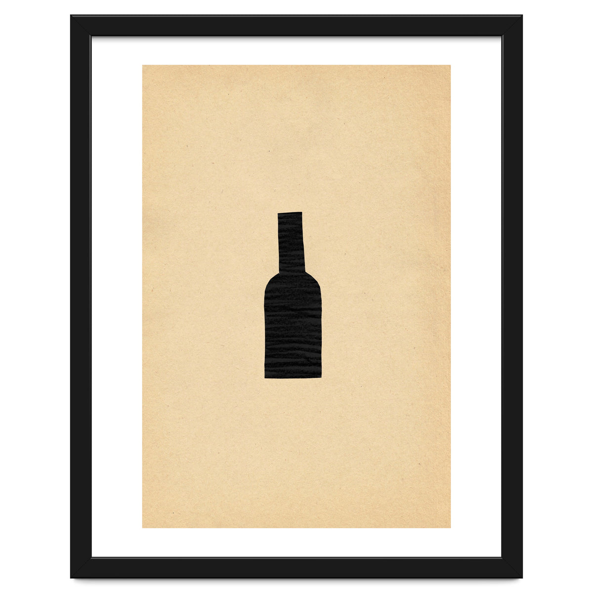 Abstract wine bottle