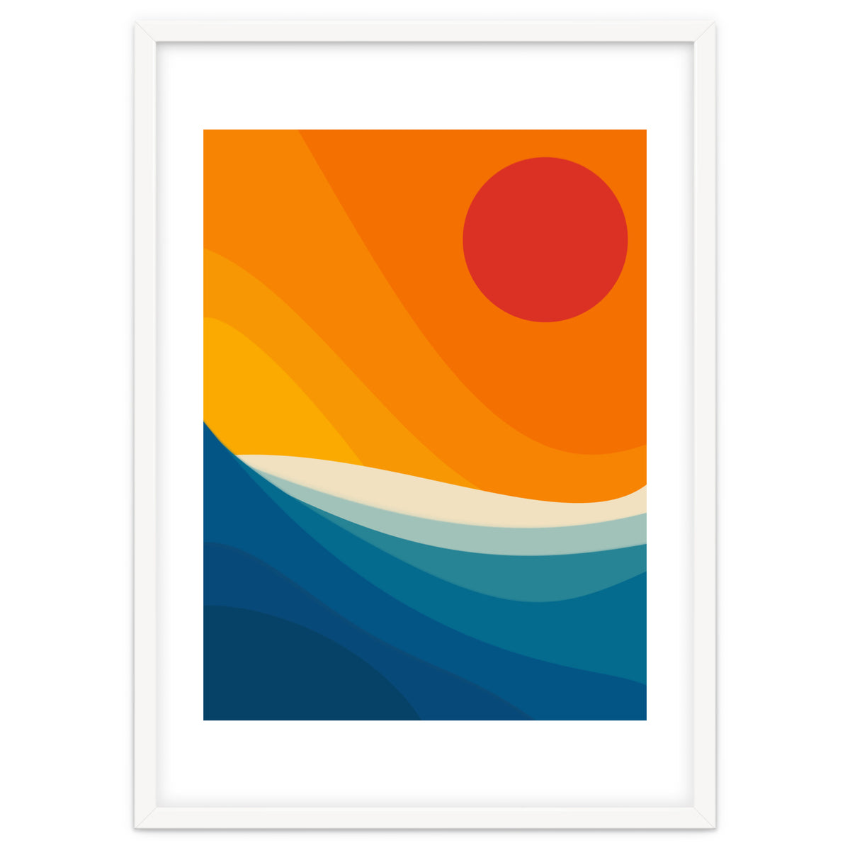 Abstract landscape art