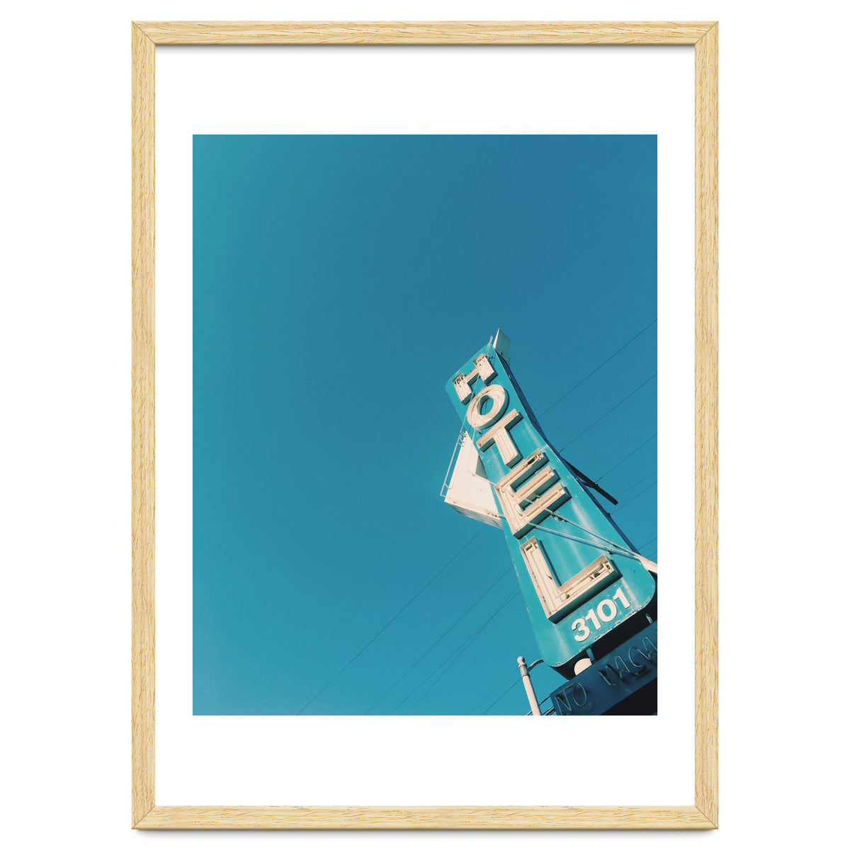 Hotel sign in California