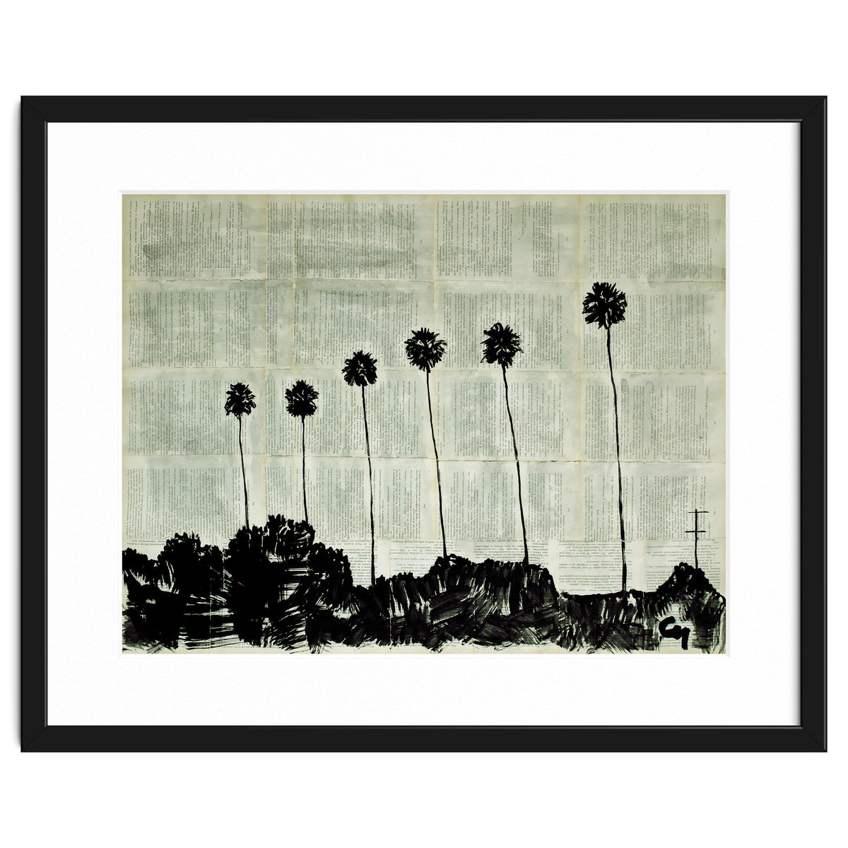Six Palm Trees .