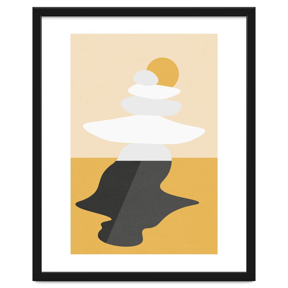 Abstract Cairn - Golden Desert