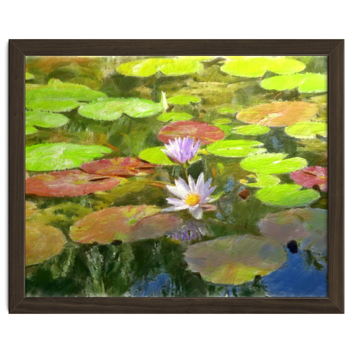 Floating in the water