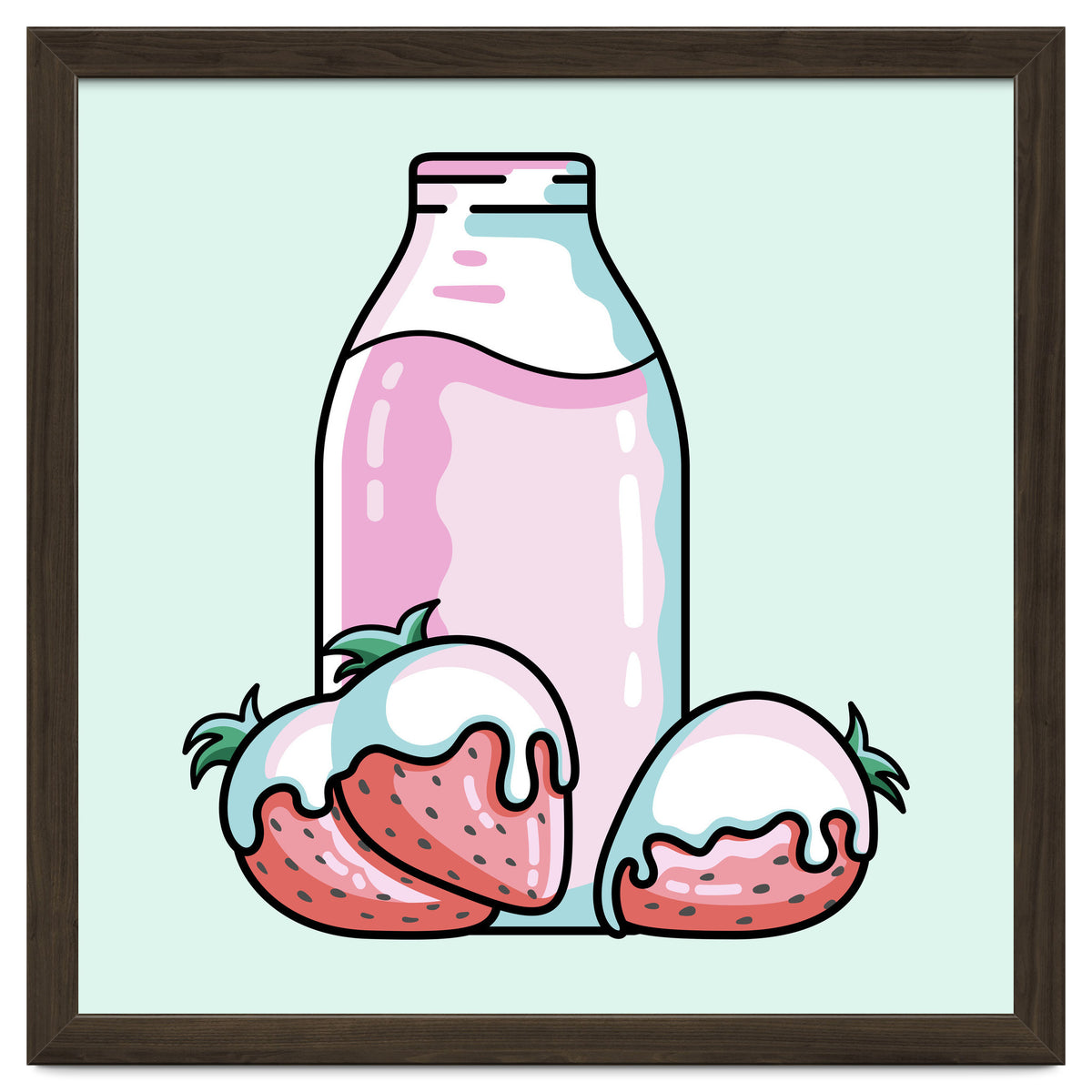 Cute Strawberry Milkshake