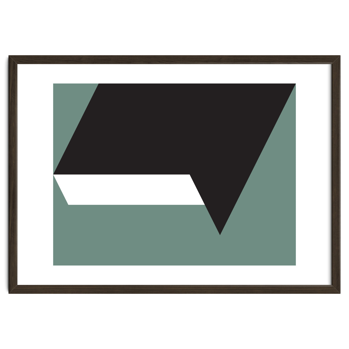 Geometric Shapes No. 85 - black, white & grey