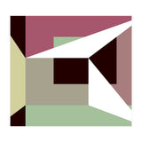 Geometric Shapes No. 26 - green & purple (Print Only) thumbnail