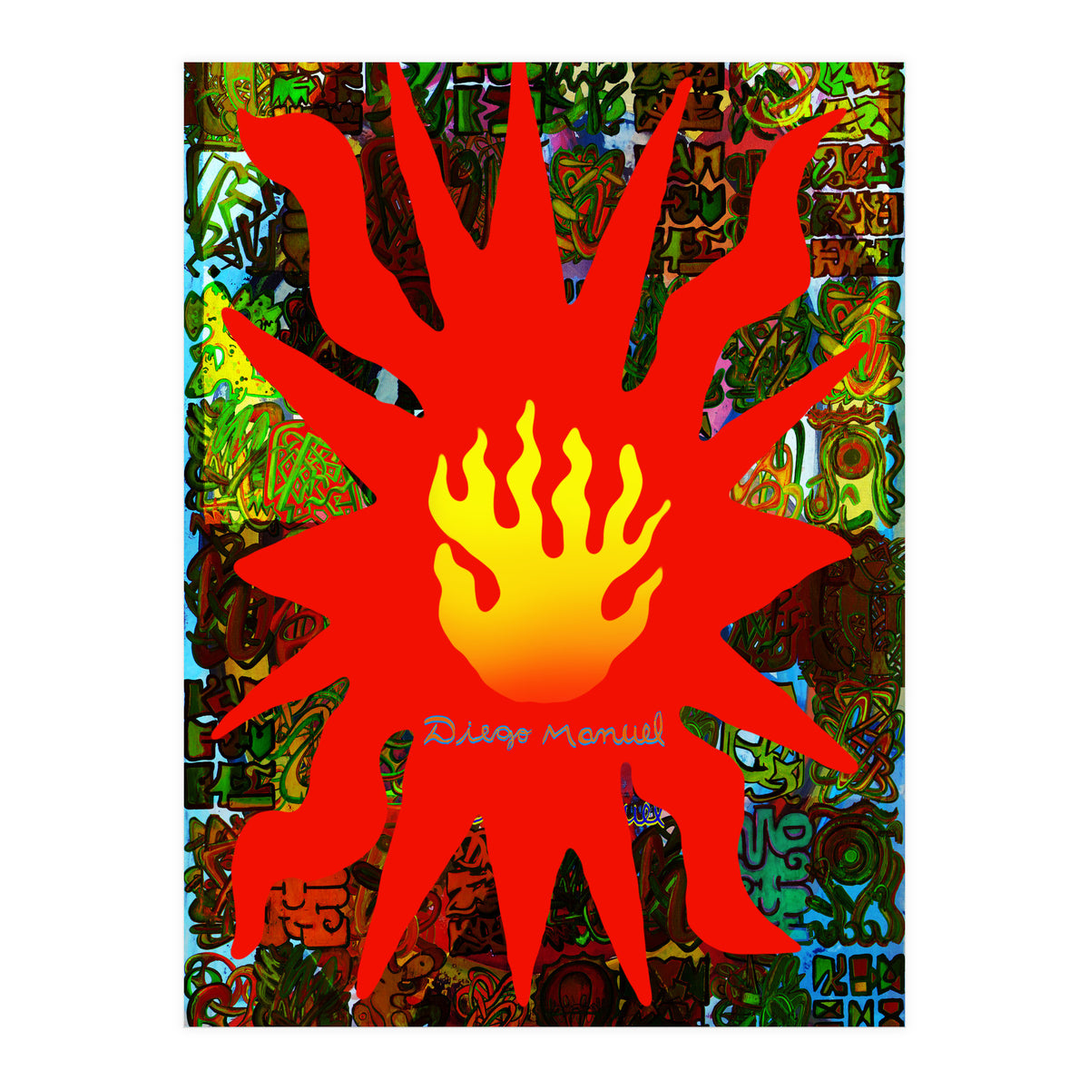 Fuego Y Graffiti 59 (Print Only)