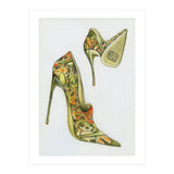 Green stiletto shoes (Print Only) thumbnail