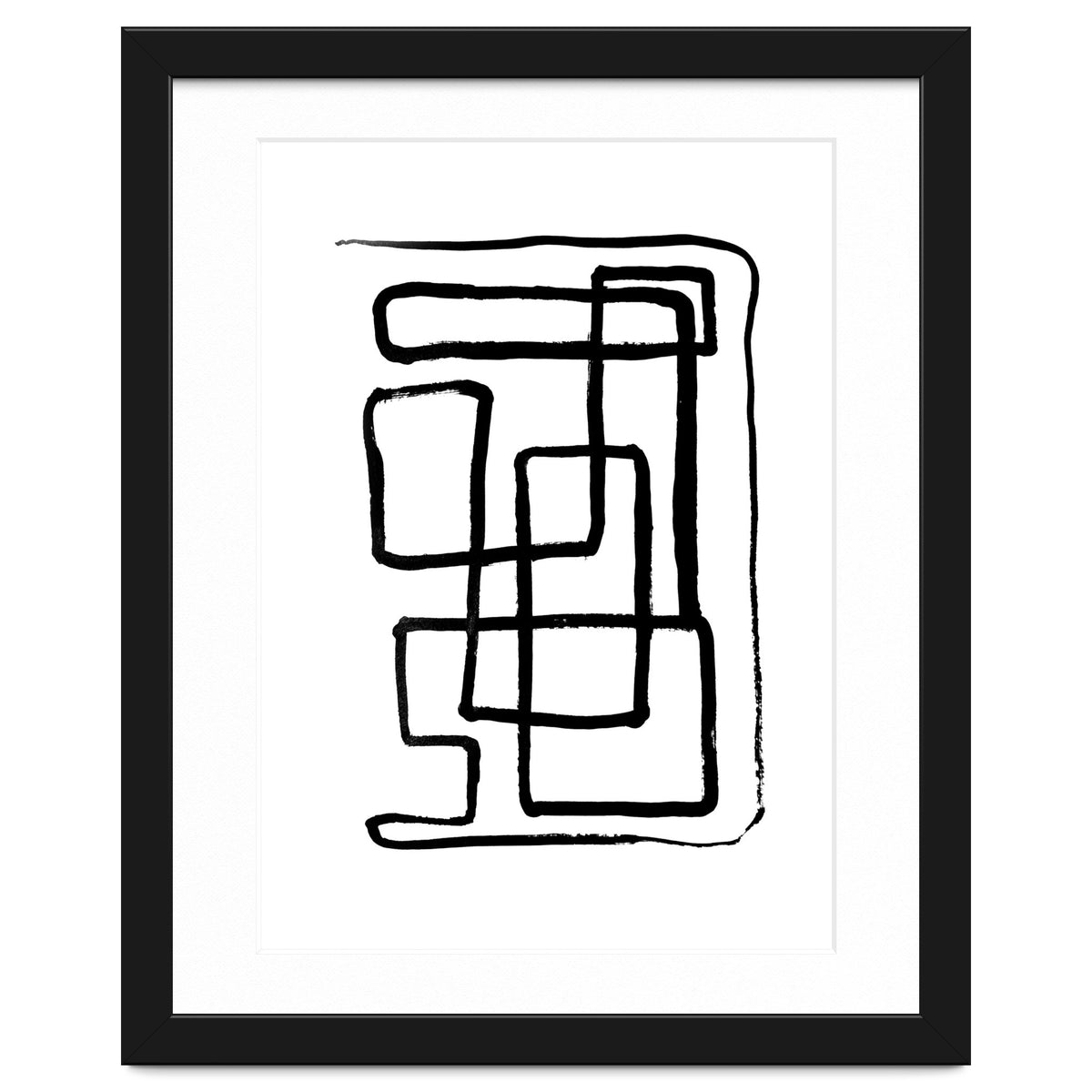 Maze Line Art