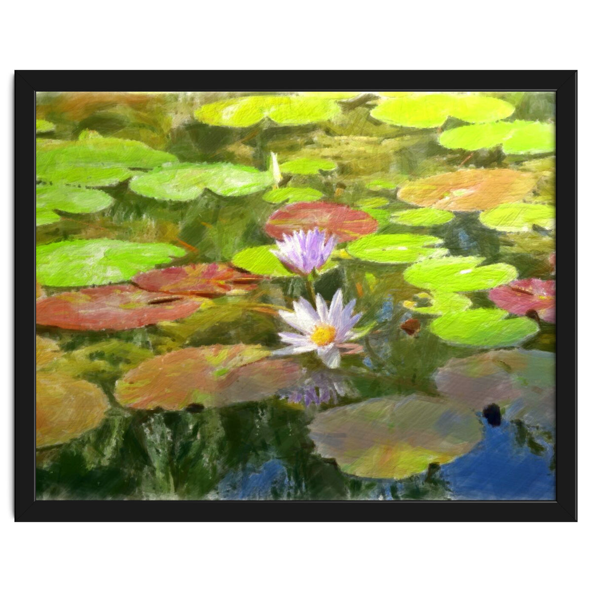 Floating in the water