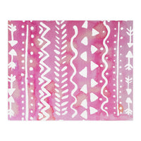 Abstract boho tribal pattern in pink (Print Only)