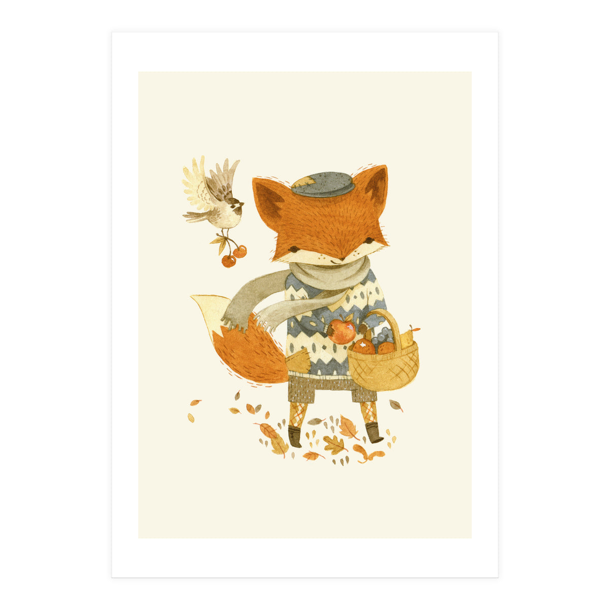 Fritz The Fruitforaging Fox (Print Only)