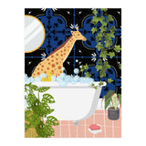 Giraffe Taking a Bubble Bath (Print Only) thumbnail
