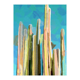 Desert's Rose, Summer Cactus Abstract Pastel Digital Art, Nature Botanical Color Sketch Plant Drawing (Print Only) thumbnail