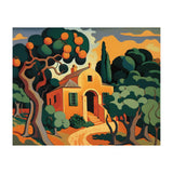 Orange House, Orange Tree Painting (Print Only) thumbnail