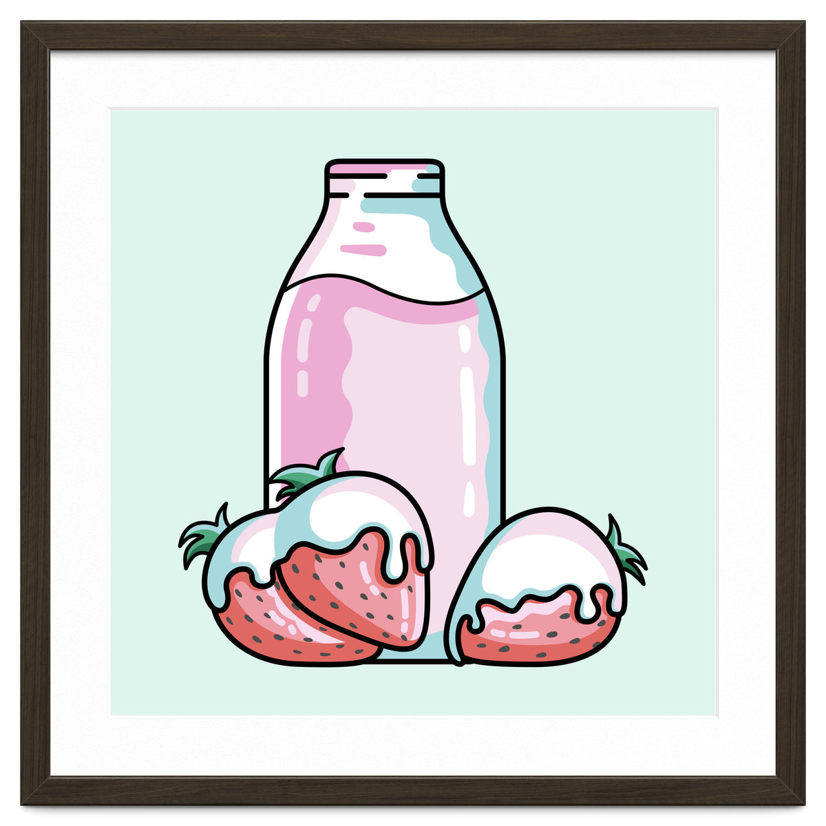 Cute Strawberry Milkshake