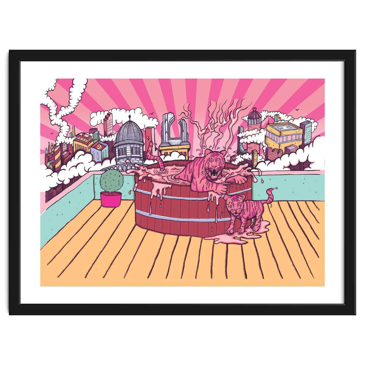 Strawberry Tigers Rooftop Jacuzzis Abbeydale Brewery x Lewy  12.4% ABV Strawberry, Chocolate, Smoked, Cherry Wood-chipped, Imperial Dessert Stout.