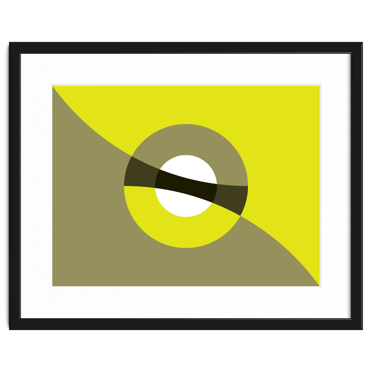 Geometric Shapes No. 44 -  mustard & beige