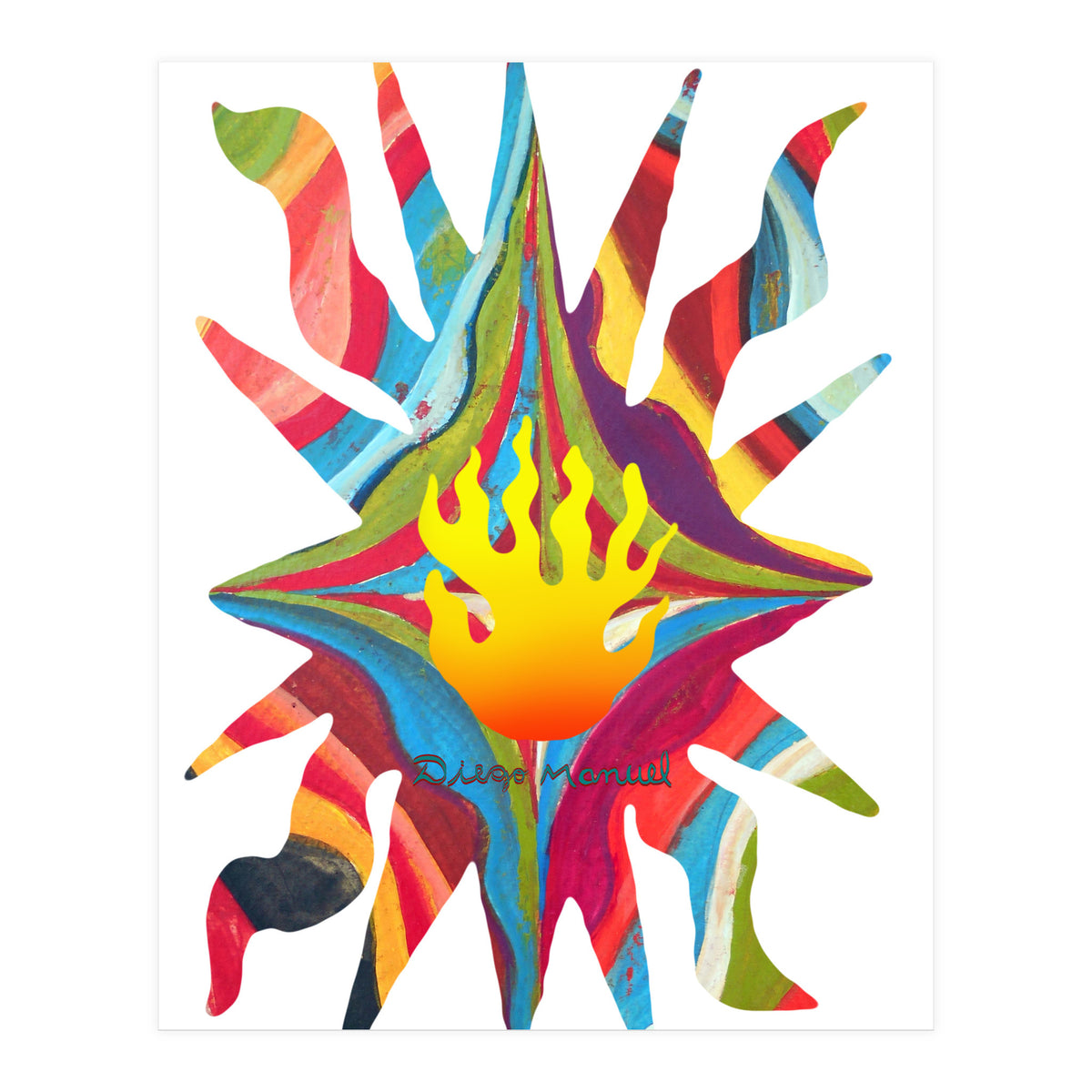 Fuego 36 Copia (Print Only)