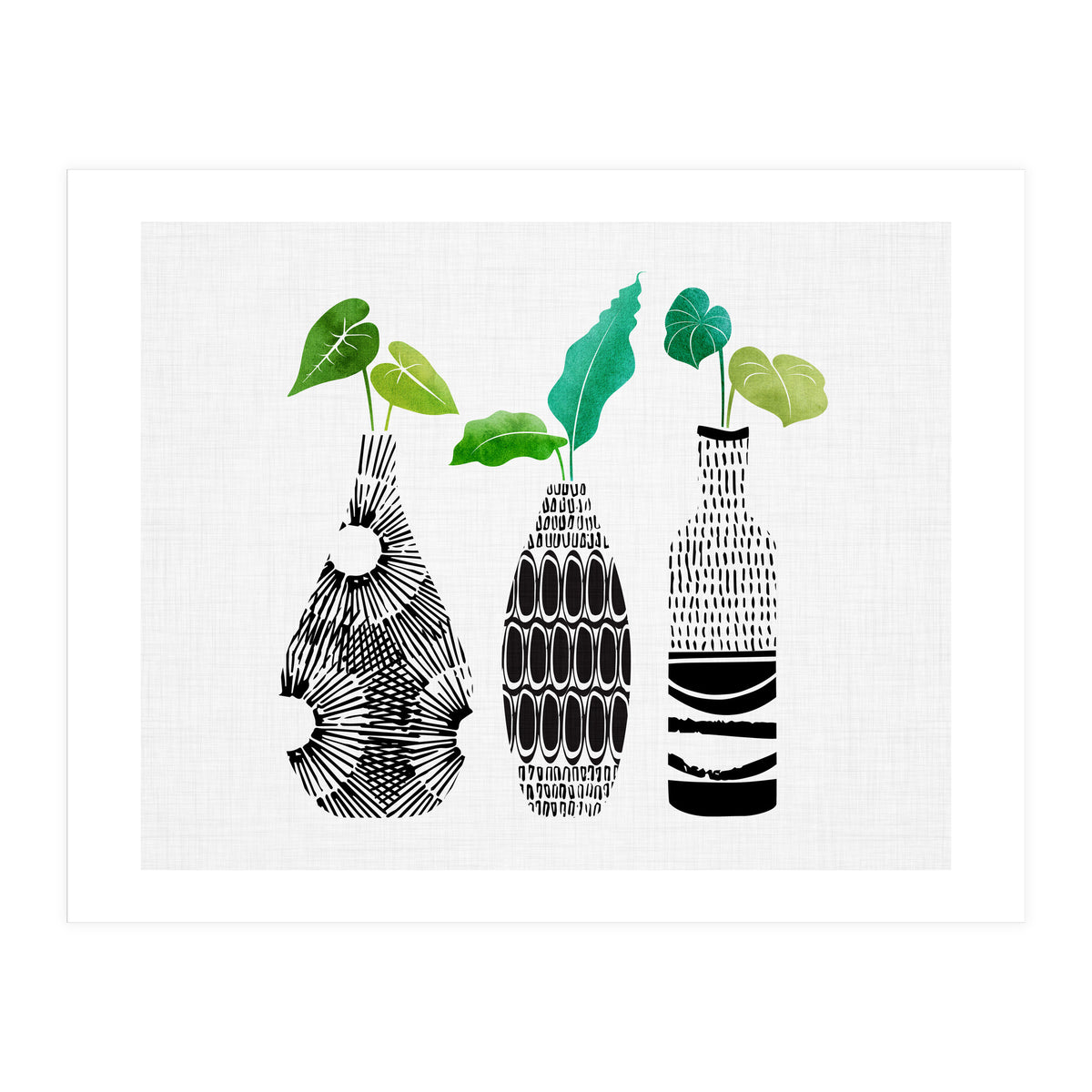 Tribal Vase Trio (Print Only)