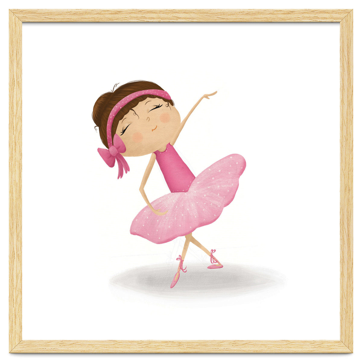 Adorable Plie Ballerina Nursery Print