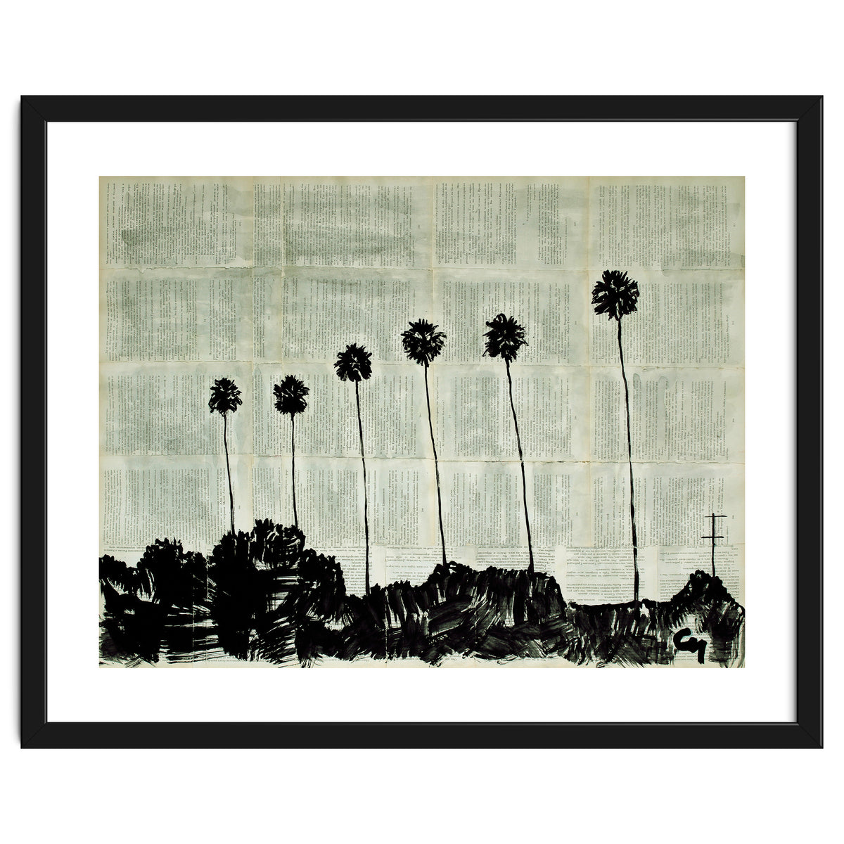 Six Palm Trees .