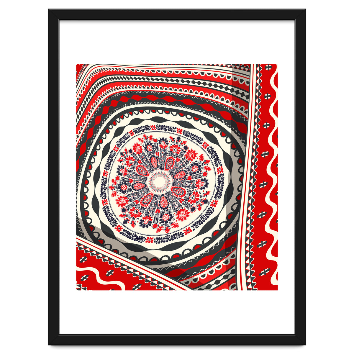 Romanian embroidery background 20