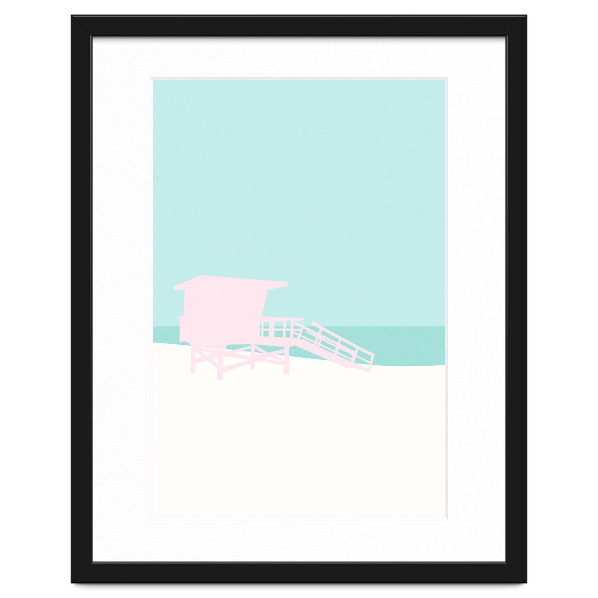 Minimal Lifeguard Tower - Turquoise Coast