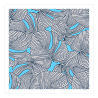 Leaves On Blue (Print Only)