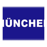 Let`s go to Munchen, Germany! Blue road sign (Print Only) thumbnail