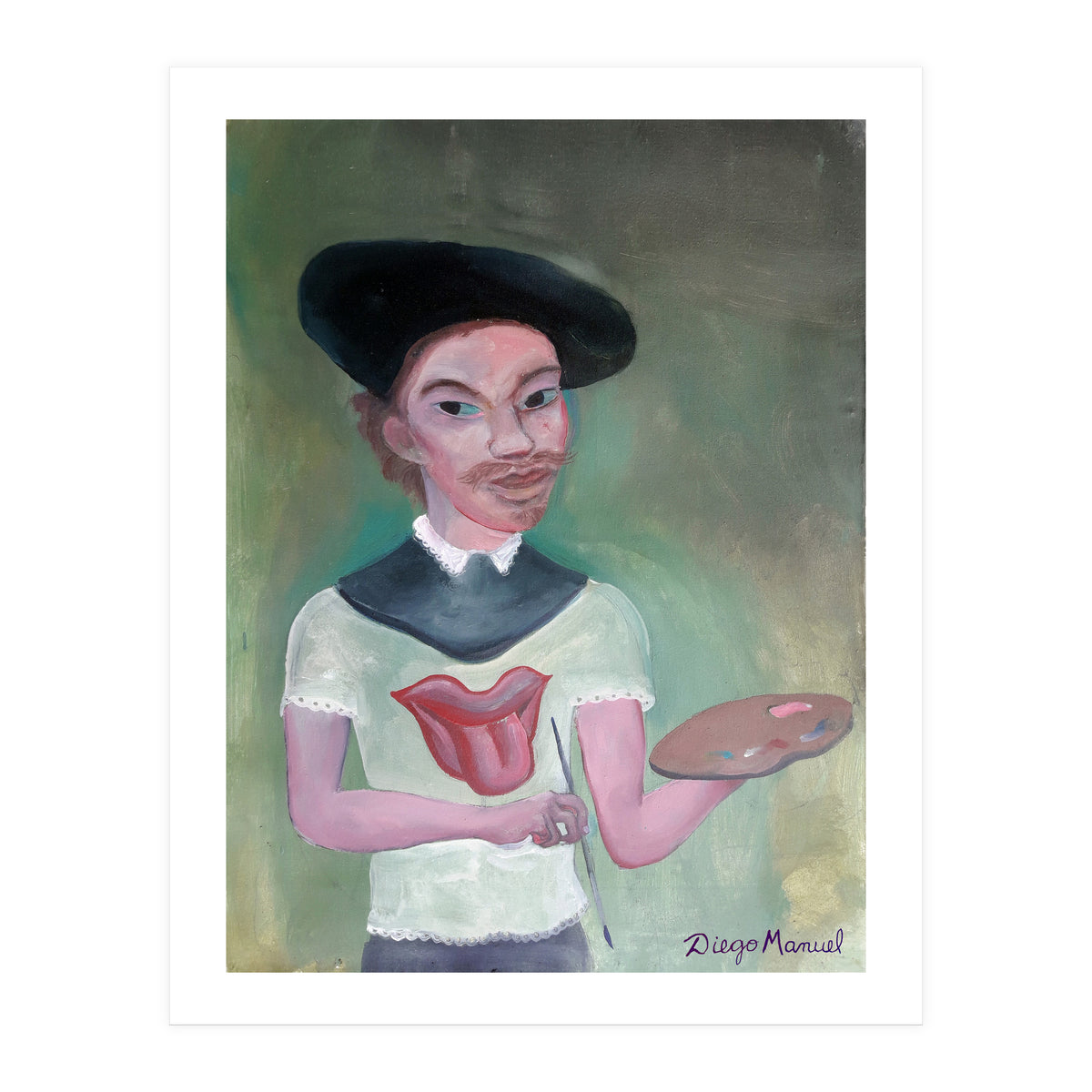 Rembrandt Rolling Fan (Print Only)