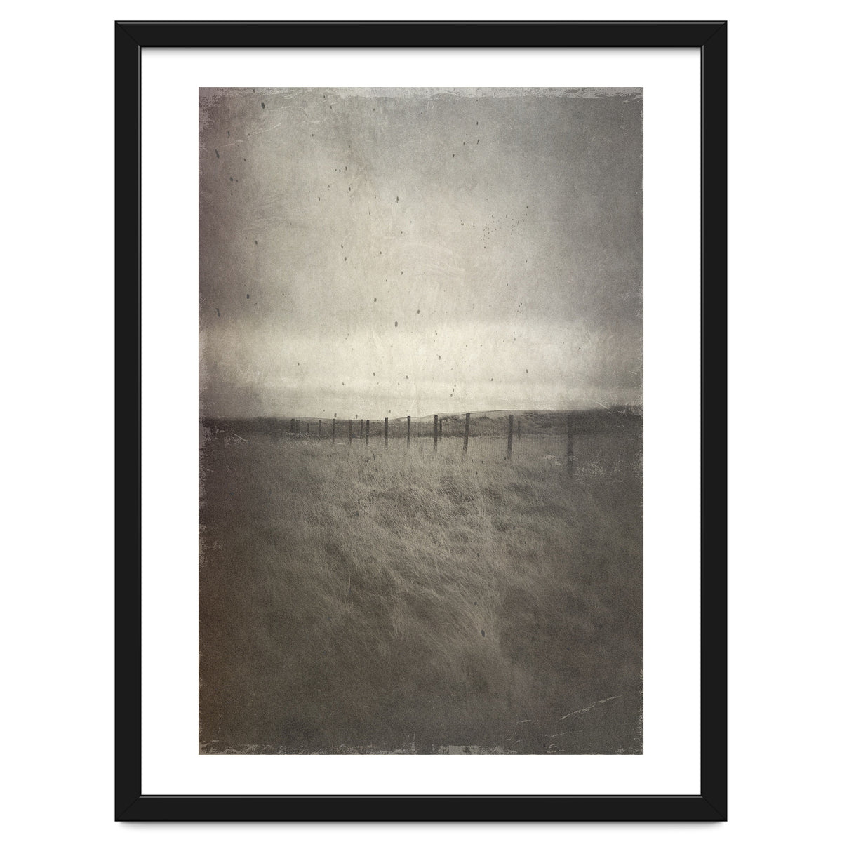 Bleak winter landscape of Saddleworth Moor