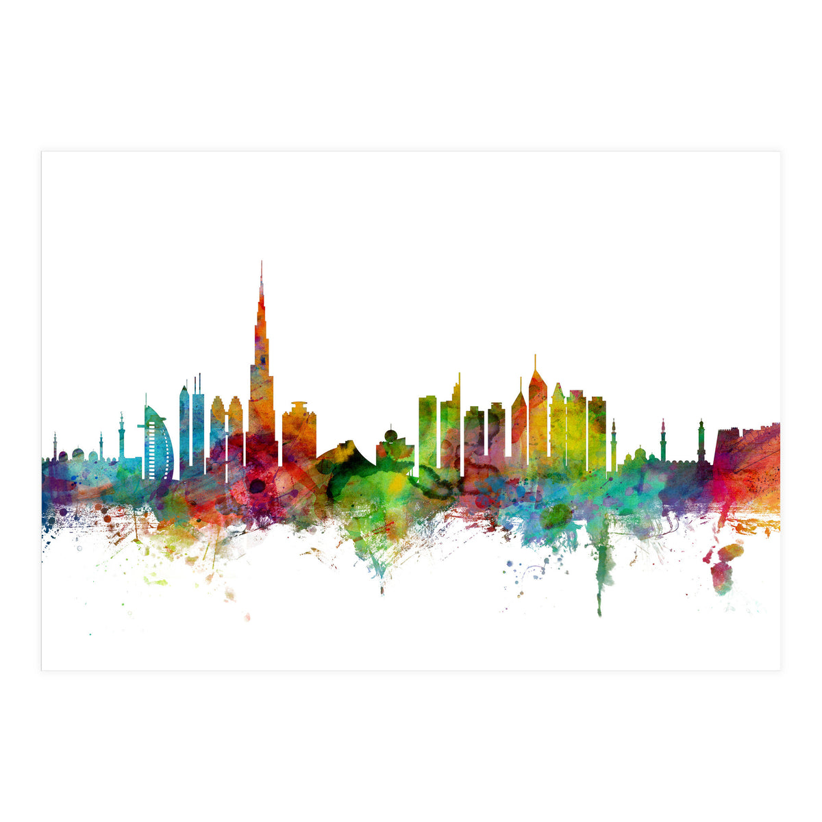Dubai Skyline (Print Only)