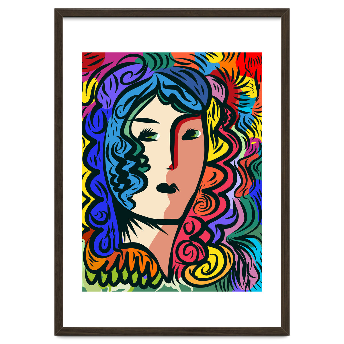 Rainbow Portrait Girl