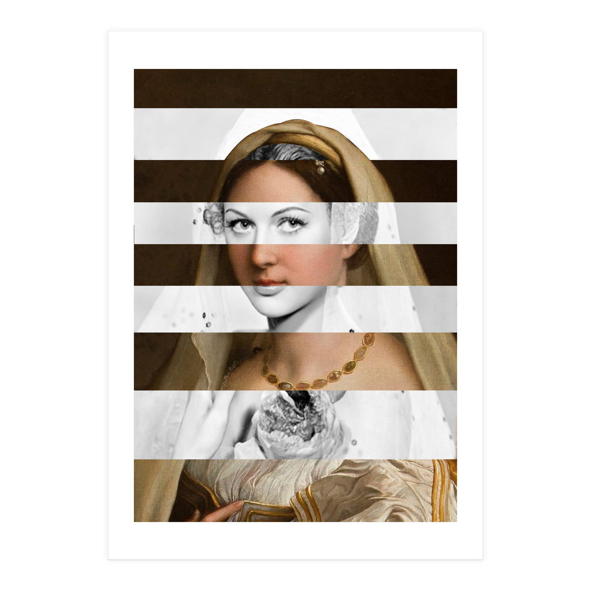 Raphael's Woman With A Veil & Hedy Lamarr (Print Only)