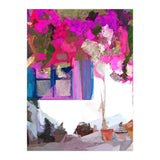 Blossom Is Just Around The Corner, Bougainvillea Tropical Greece Architecture, Botanical SummerTravel Bohemian (Print Only) thumbnail