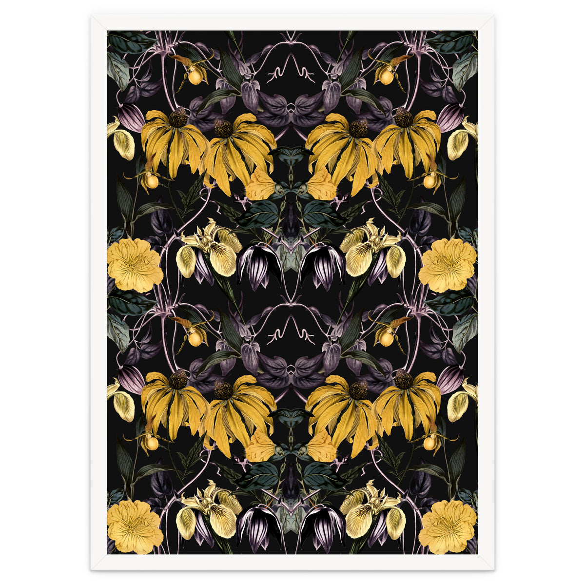 Nocturnal botanical garden kaleidoscope