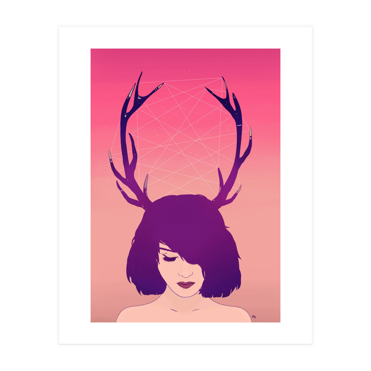 Jackalope Lady (Print Only)