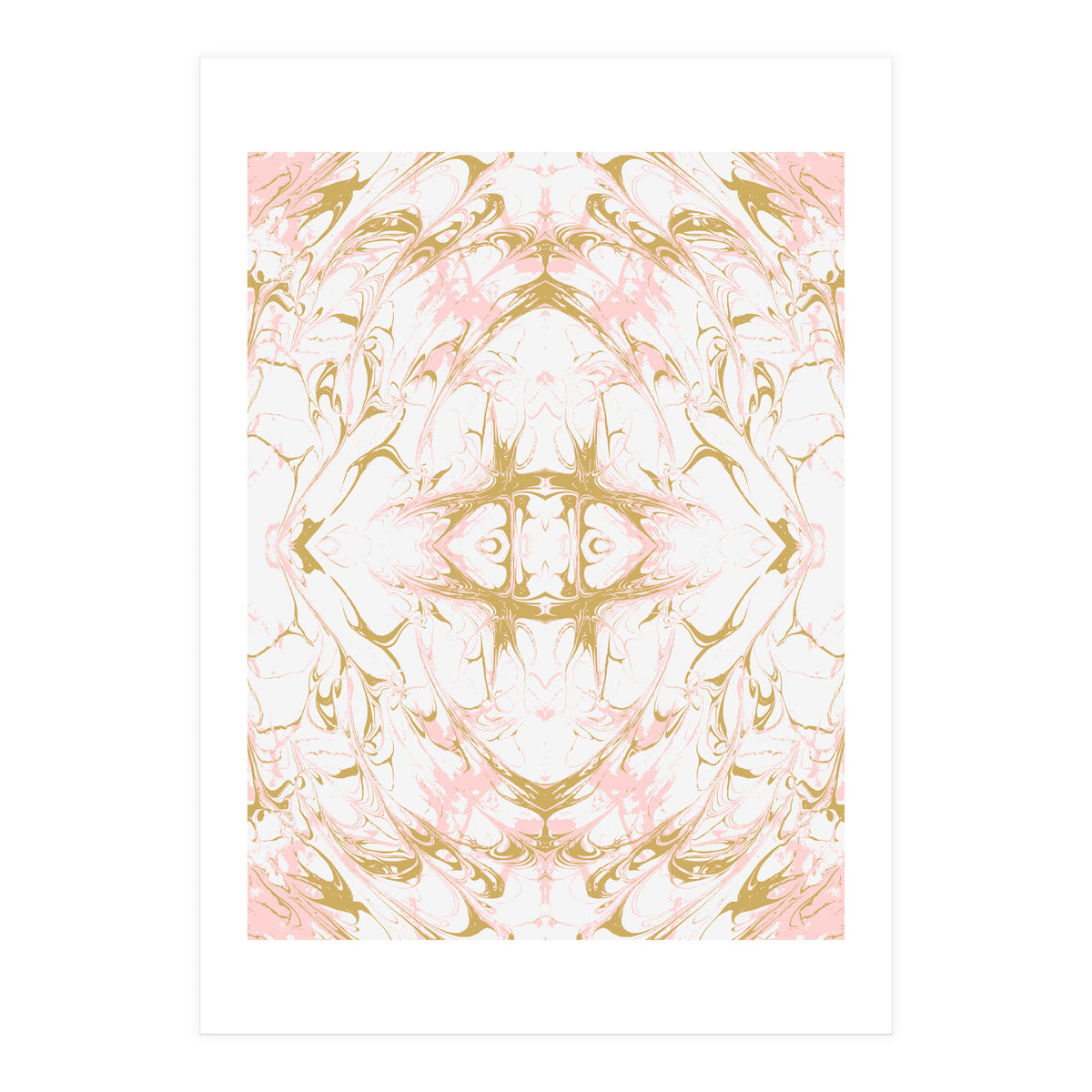 Pink mosaic marble 02 (Print Only)