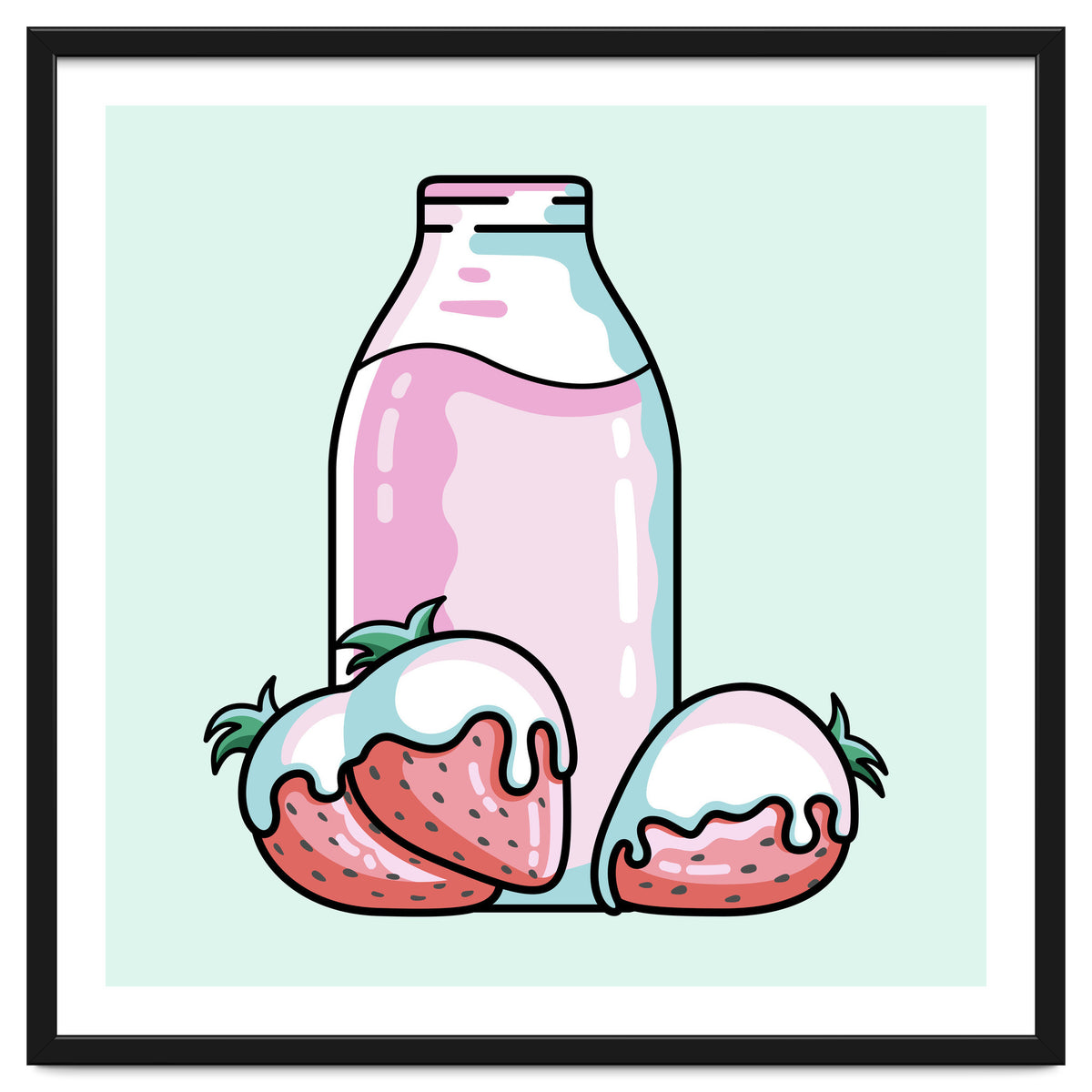 Cute Strawberry Milkshake