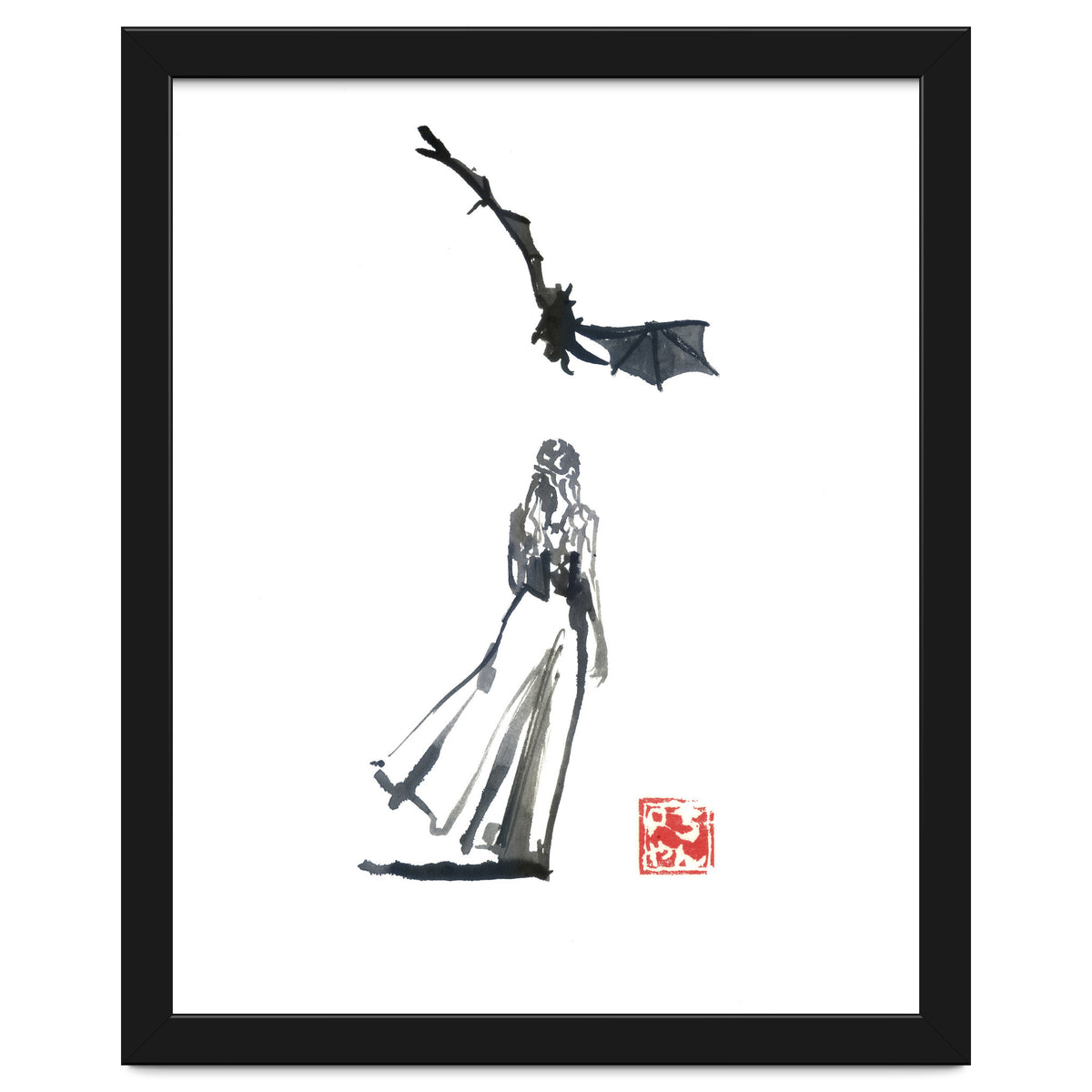 daenerys targaryen and the dragon