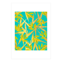 Gold & Teal Florals (Print Only)