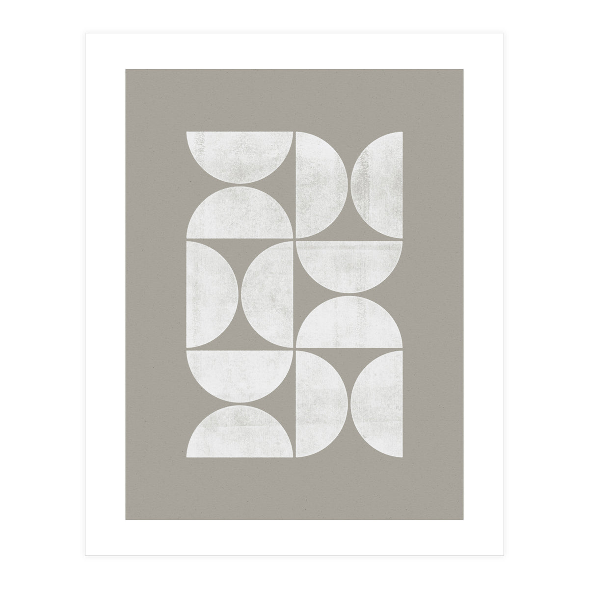 Mid-Century Modern No.17 - Woodblock Print (Print Only)