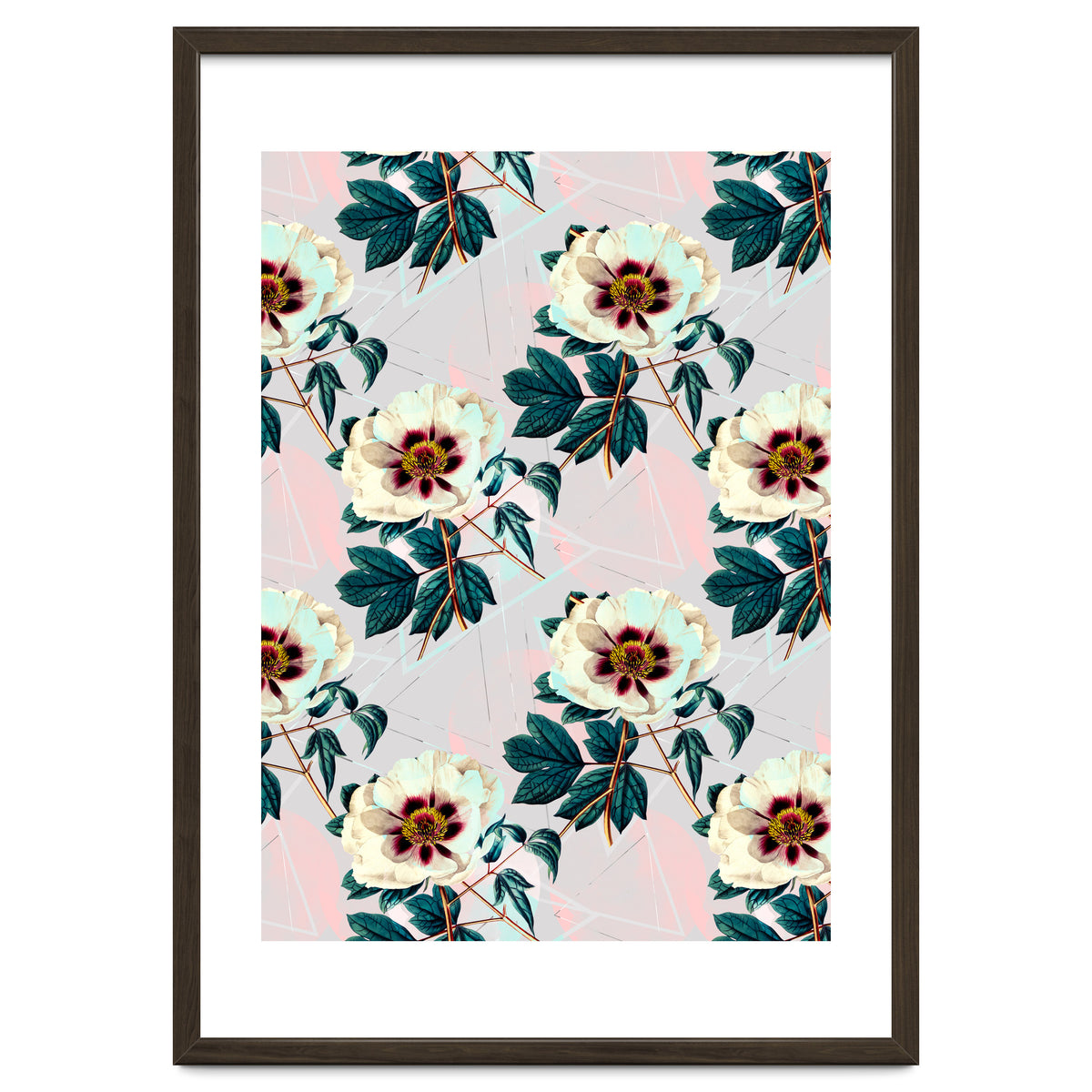 Flowery blooming with geometric