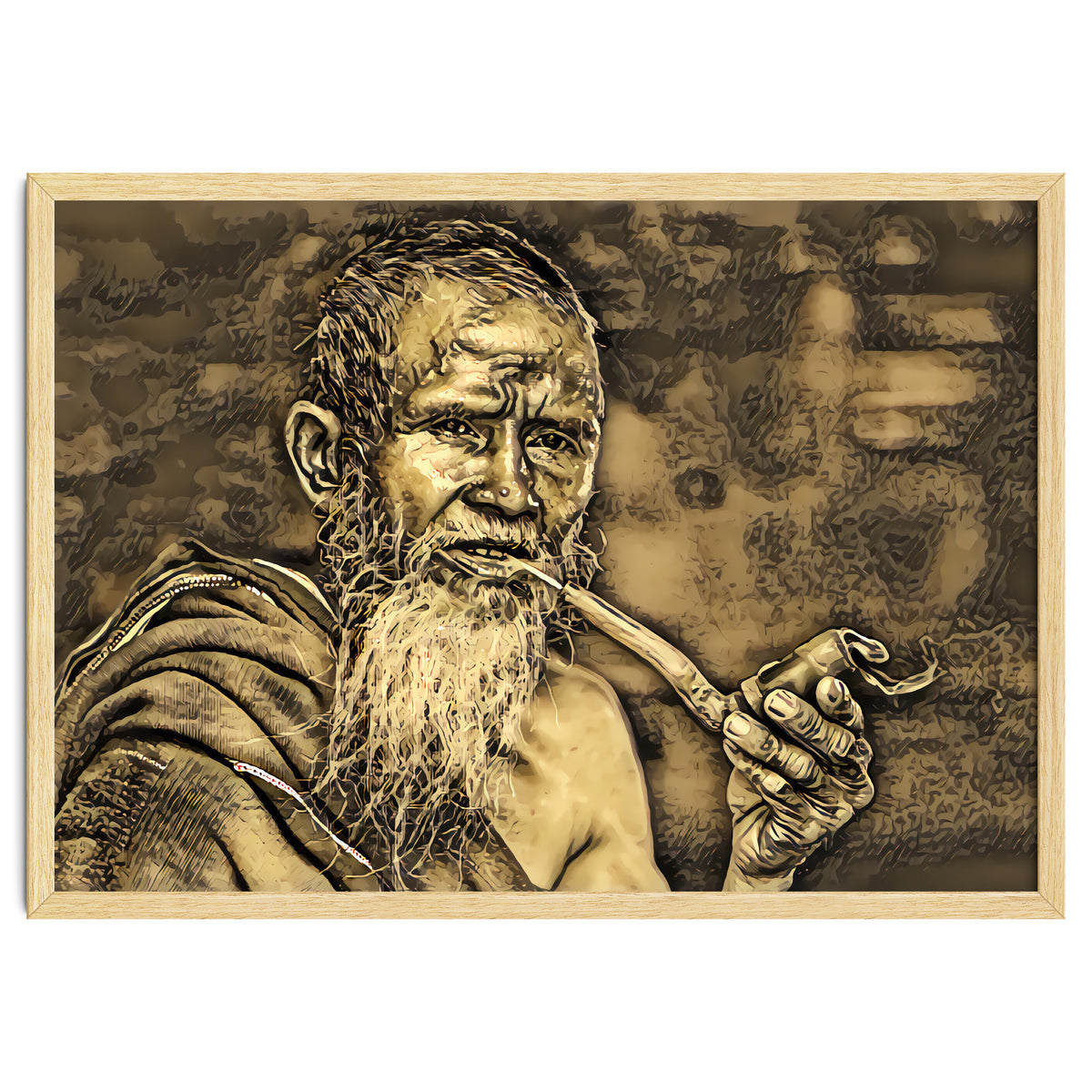Old Man with Pipe